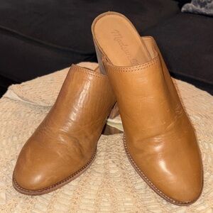 Madewell Brown Leather Mules